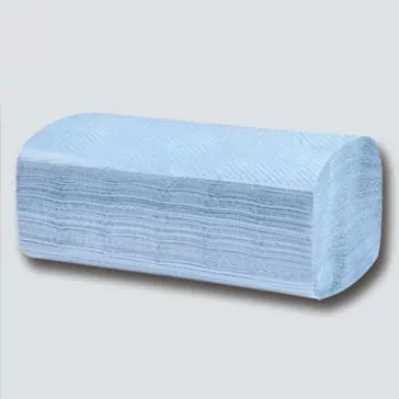 Toallas de mano de una sola sola de V Flold azul